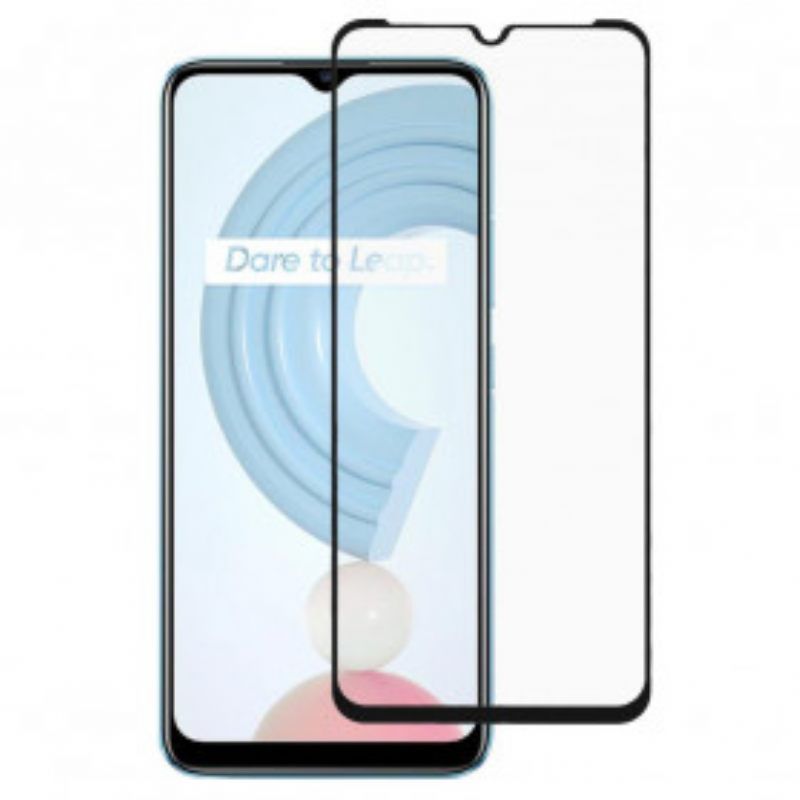 Προστατευτικό Οθόνης Realme C21 Black Edge Tempered Glass